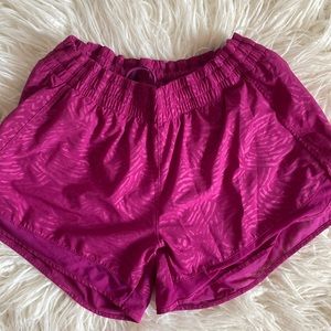 Pink athletic shorts. Adjustable strings inside!